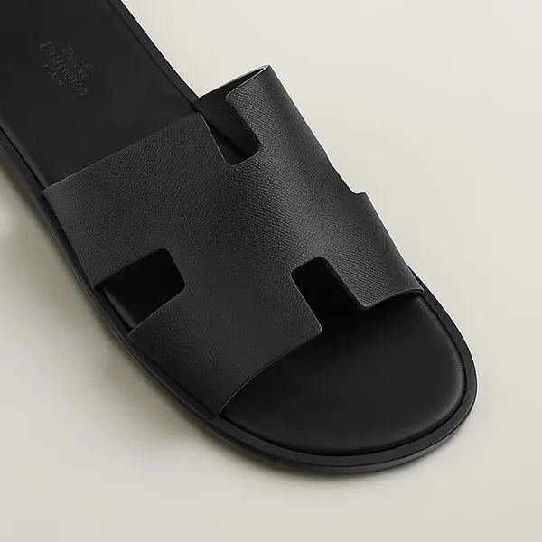 Dép Hermès Izmir Sandal H242885ZH02400 Black Màu Đen