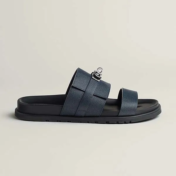 Dép Nam Hermès Jackson Sandal H242949ZHI2395 Màu Navy Size 42 - Dép - Vua Hàng Hiệu