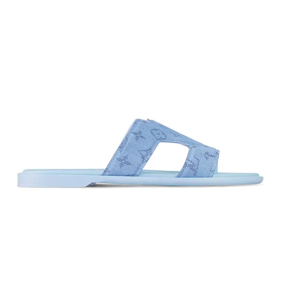 Dép Louis Vuitton LV Oasis Mule 1ACVYW Màu Xanh Blue Size 5