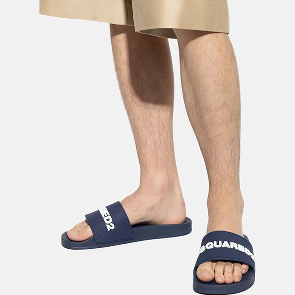 Dép Nam DSquared2 FFM0023 17205013 3081 Màu Xanh Navy Size 41 - Dép - Vua Hàng Hiệu