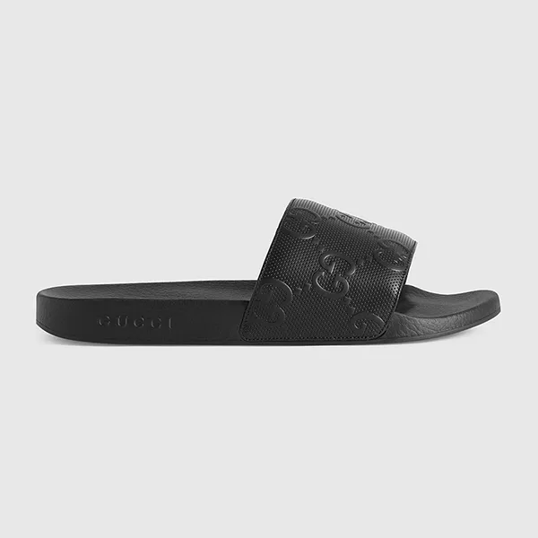 Dép Nam Gucci GG Slide 681880-UKU00-1000 Màu Đen Size 39