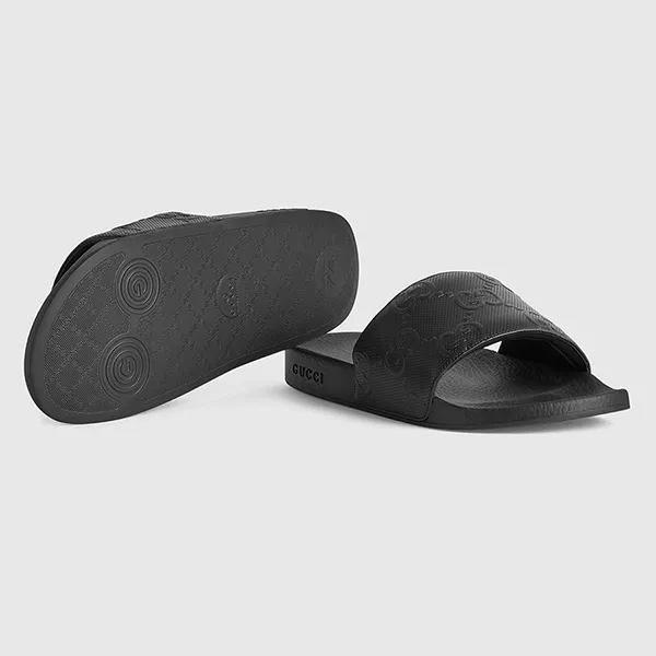 Dép Nam Gucci GG Slide 681880-UKU00-1000 Màu Đen Size 39