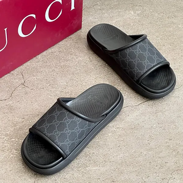 Dép Nam Gucci In Black Slide Màu Đen Size 39