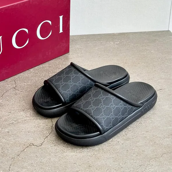 Dép Nam Gucci In Black Slide Màu Đen Size 39