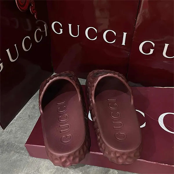 Dép Nam Gucci Men's Interlocking G Slide Sandal Màu Đỏ Size 39 - Dép - Vua Hàng Hiệu