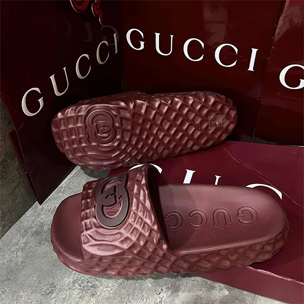 Dép Nam Gucci Men's Interlocking G Slide Sandal Màu Đỏ Size 39 - Dép - Vua Hàng Hiệu