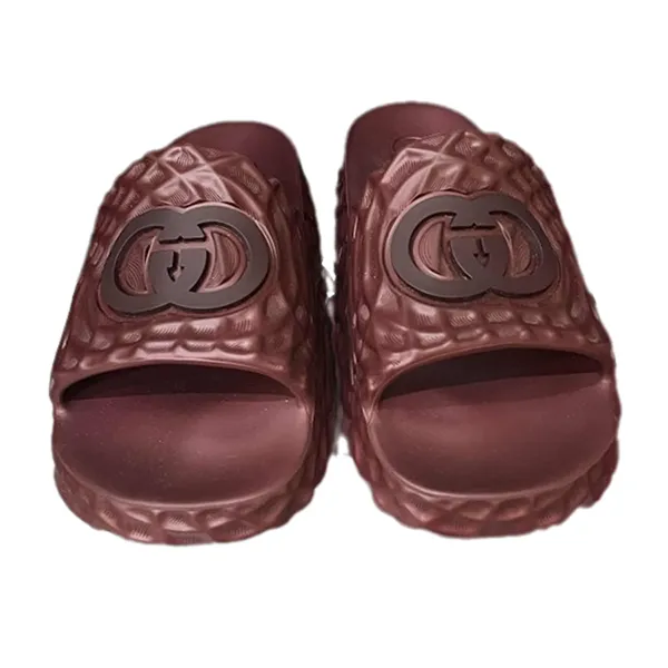Dép Nam Gucci Men's Interlocking G Slide Sandal Màu Đỏ Size 39 - Dép - Vua Hàng Hiệu
