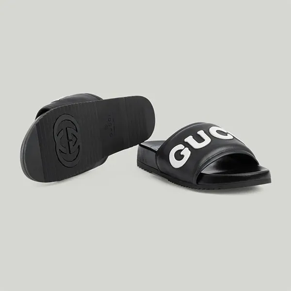 Dép Nam Gucci Slide Sandal Black 742009 AABYM 1347 Màu Đen Size 41 - Dép - Vua Hàng Hiệu