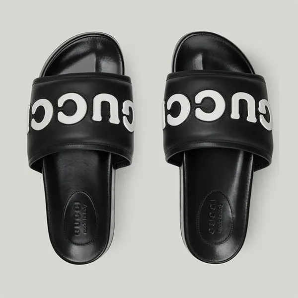 Dép Nam Gucci Slide Sandal Black 742009 AABYM 1347 Màu Đen Size 41 - Dép - Vua Hàng Hiệu