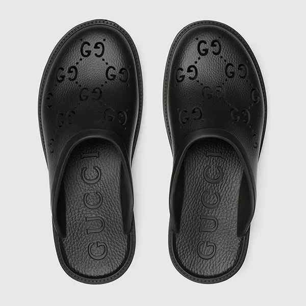 Dép Nam Gucci Slip On Sandal ‎655517 JFB00 1000 Màu Đen Size 40 - Dép - Vua Hàng Hiệu