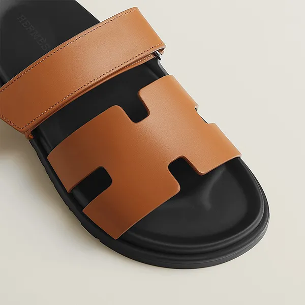 Dép Nam Hermès Chypre Sandal Màu Nâu Đen Size 42.5 - Dép - Vua Hàng Hiệu