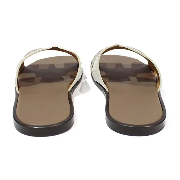 Dép Nam Hermès Imir HM Himalaya Sandals Màu Nâu Sữa Size 43