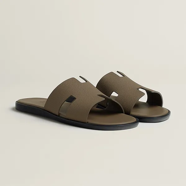 Dép Nam Hermès Izmir Sandal Étoupe Màu Nâu Size 40 - Dép - Vua Hàng Hiệu