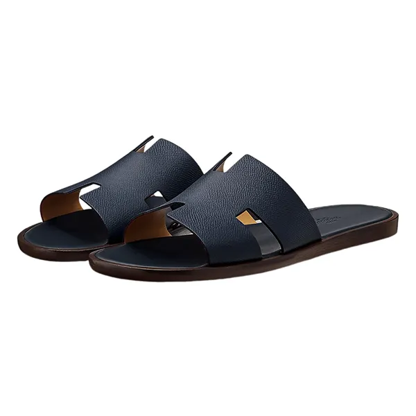 Dép Nam Hermès Izmir Sandal H152415ZH11390 Màu Xanh Navy Size 40