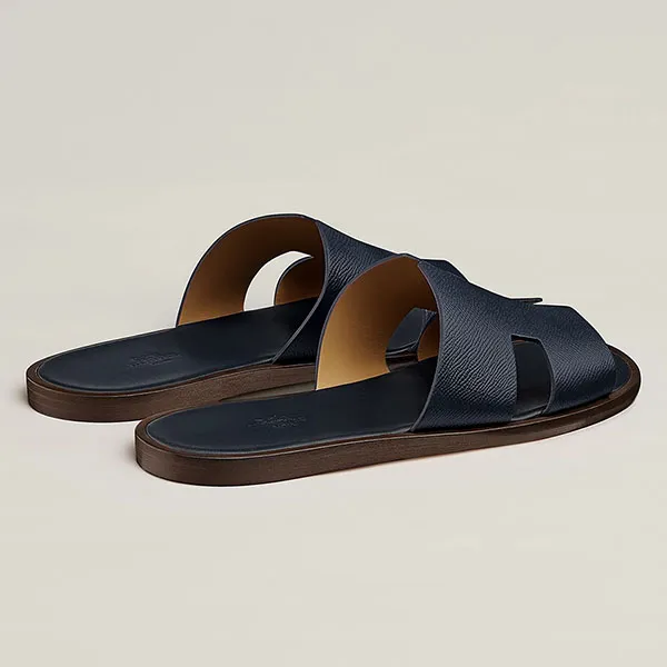 Dép Nam Hermès Izmir Sandal H152415ZH11390 Màu Xanh Navy Size 40