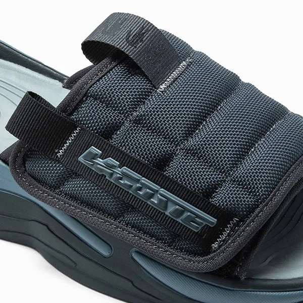 Dép Nam Lacoste Men's Lacoste Aceslide Synthetic Slides Màu Xanh Navy Size 39.5 - Dép - Vua Hàng Hiệu