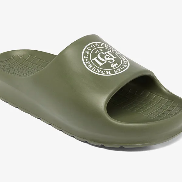Dép Nam Lacoste Men's Serve Slide 2.0 48CMA0011 255 Màu Xanh Size 40.5