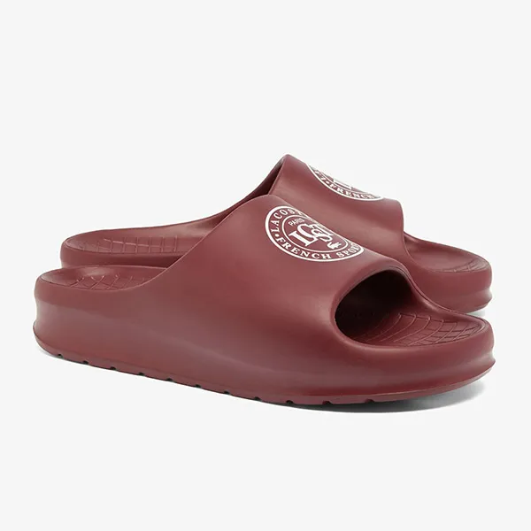 Dép Nam Lacoste Men's Serve Slide 2.0 48CMA0011 2H2 Màu Đỏ Đô Size 42
