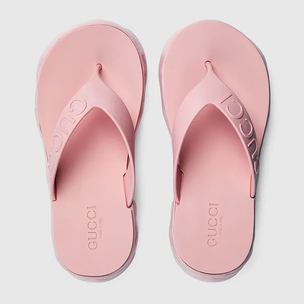 Dép Nữ Gucci Women's Thong Platform Sandal 746334 JFM00 5815 Màu Hồng Size 35