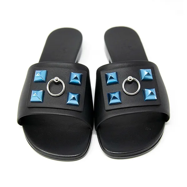 Dép Nữ Hermès Black Calfskin Dune Sandals Màu Đen Size 37 - Dép - Vua Hàng Hiệu