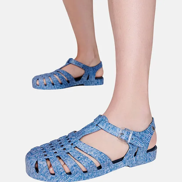 Dép Sandal Melissa MLS Bleu Jean BG671 Màu Xanh Blue Size 41