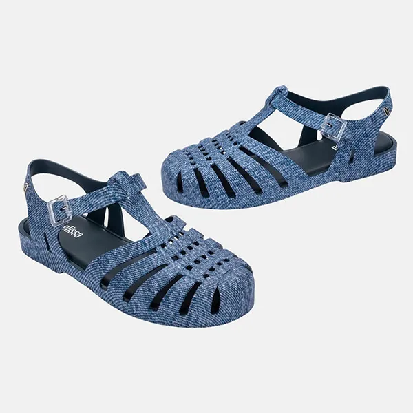 Dép Sandal Melissa MLS Bleu Jean BG671 Màu Xanh Blue Size 41