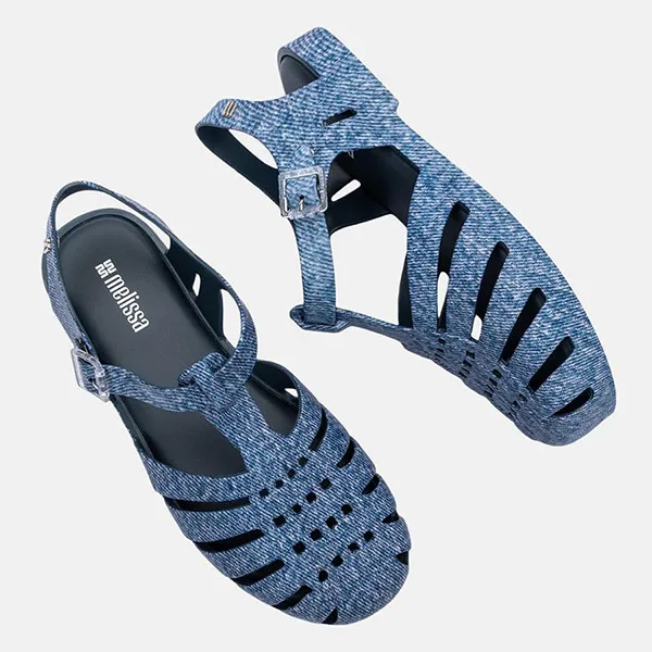 Dép Sandal Melissa MLS Bleu Jean BG671 Màu Xanh Blue Size 41