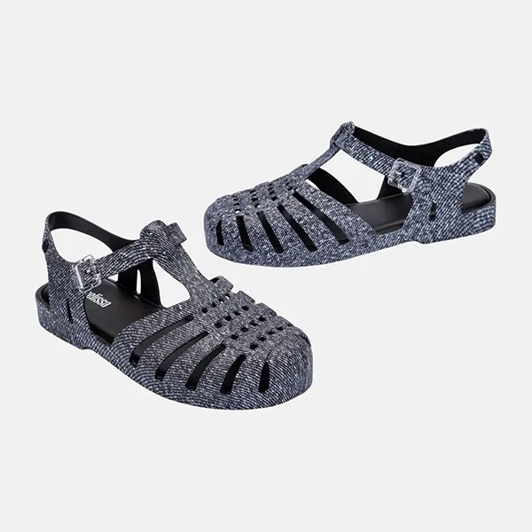 Dép Sandal Nam Melissa MLS Black Jean BG672 Màu Đen Size 40 - Dép - Vua Hàng Hiệu