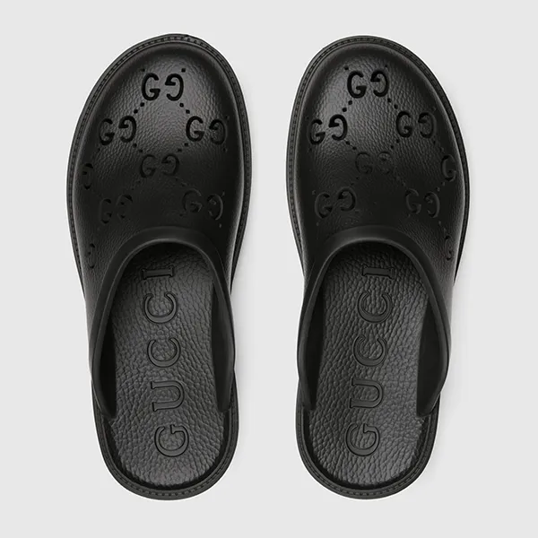 Dép Sục Nam Gucci Slip On Sandal 655517 JFB00 1000 Màu Đen Size 5 - Dép - Vua Hàng Hiệu