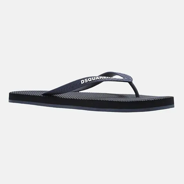 Dép Xỏ Ngón Nam Dsquared2 Flip Flop Màu Đen Xanh Navy Size 40
