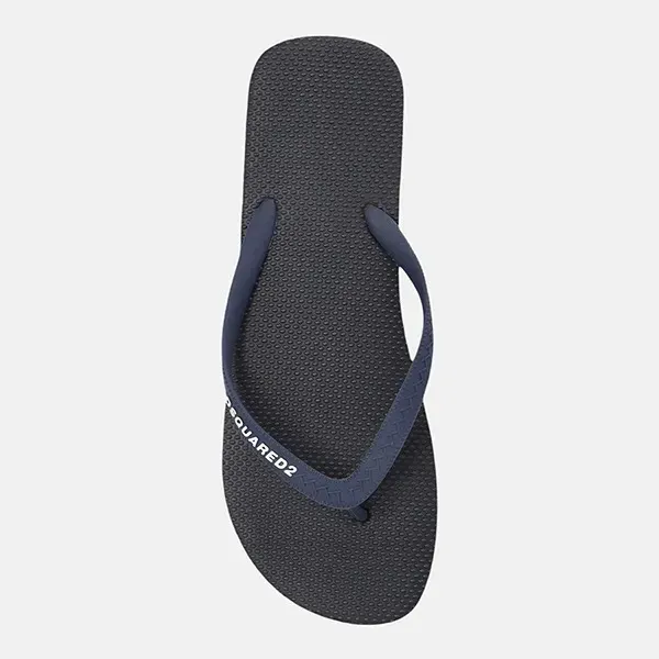 Dép Xỏ Ngón Nam Dsquared2 Flip Flop Màu Đen Xanh Navy Size 40