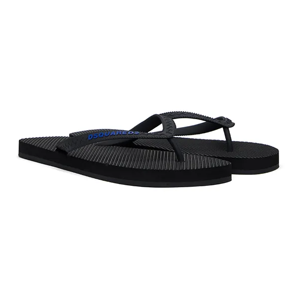 Dép Xỏ Ngón Nam Dsquared2 Flip Flop Black Màu Đen Size 41 - Dép - Vua Hàng Hiệu