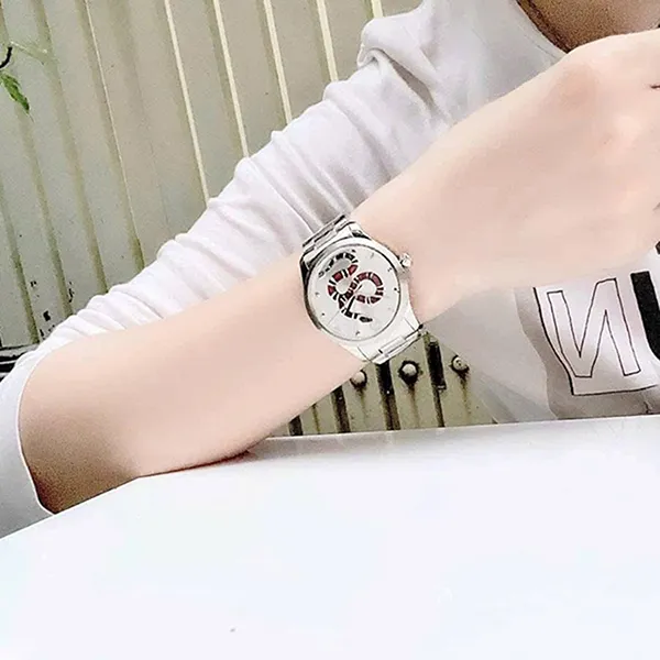 Đồng Hồ Gucci G-Timeless Silver Dial With Snake Motif YA1264076 126MD Màu Bạc