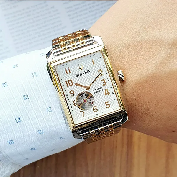 Đồng Hồ Nam Bulova Automatic 98A308 Màu Bạc