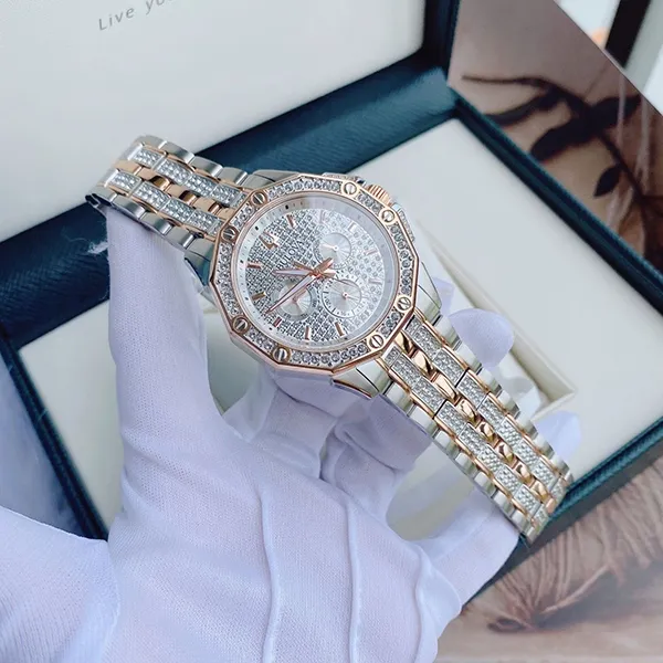 Đồng Hồ Nam Bulova Crystal Watch 98C133 Màu Bạc Phối Vàng Hồng
