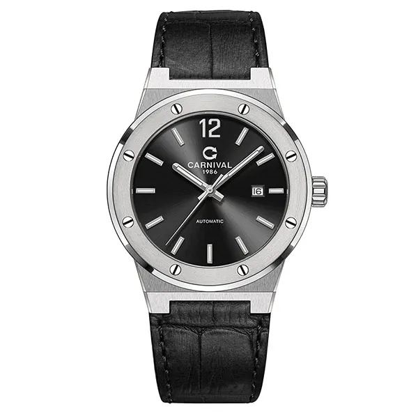 Đồng Hồ Nam Carnival 8122G-VT-DD-D Màu Đen