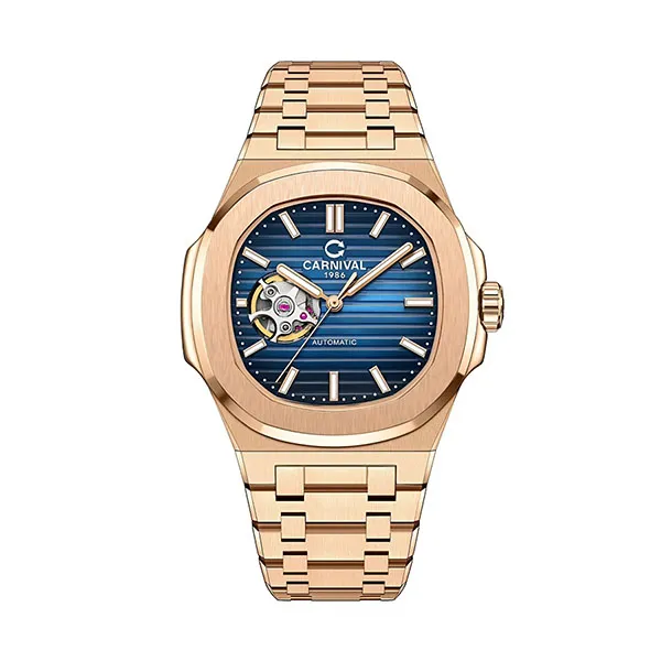 Đồng Hồ Nam Carnival 8128G1-VH-X Màu Xanh - Vàng Hồng