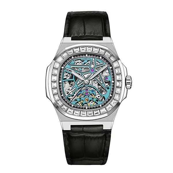 Đồng Hồ Nam Carnival Automatic Watch 8118G2-VT-DD-X Màu Đen/Xanh