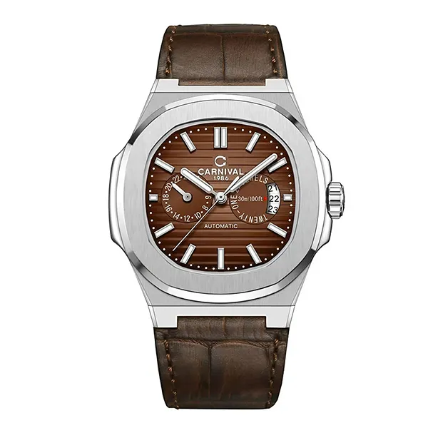 Đồng Hồ Nam Carnival Automatic Watch 8158G-VT-DD-N Màu Nâu - Đồng hồ - Vua Hàng Hiệu