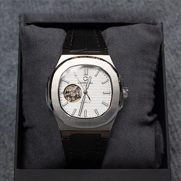Đồng Hồ Nam Carnival Silver Dial Automatic Watch 8128G1-VT-DD-T Màu Bạc - Đồng hồ - Vua Hàng Hiệu