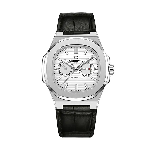 Đồng Hồ Nam Carnival Silver Dial Watch 8158G-VT-DD-T Màu Bạc - Đồng hồ - Vua Hàng Hiệu