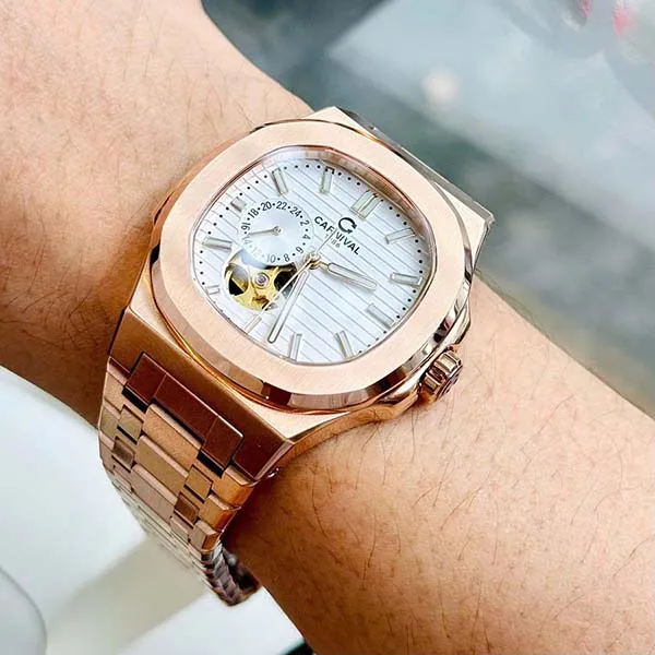 Đồng Hồ Nam Carnival Watch 8159G-VH-T Màu Vàng Hồng - Đồng hồ - Vua Hàng Hiệu