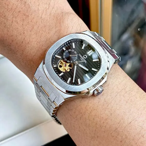 Đồng Hồ Nam Carnival Watch 8159G-VT-D Màu Đen - Bạc - Đồng hồ - Vua Hàng Hiệu