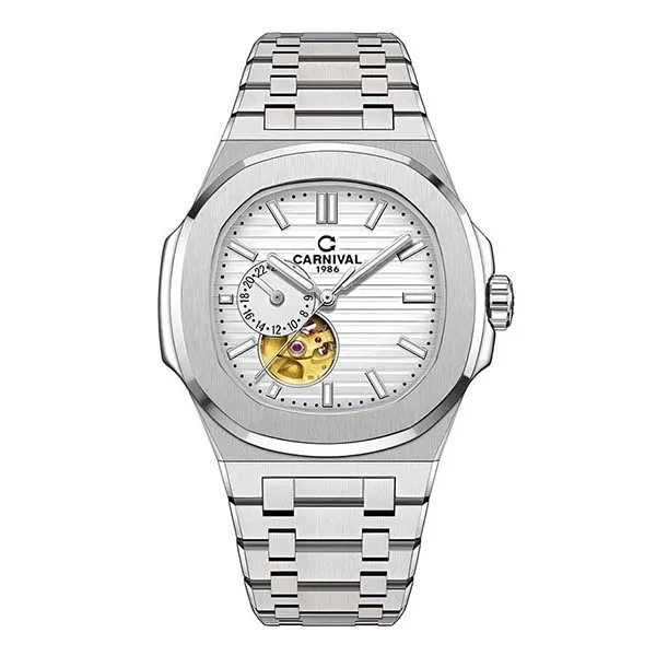Đồng Hồ Nam Carnival Watch 8159G-VT-T Màu Bạc