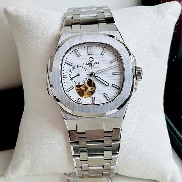 Đồng Hồ Nam Carnival Watch 8159G-VT-T Màu Bạc
