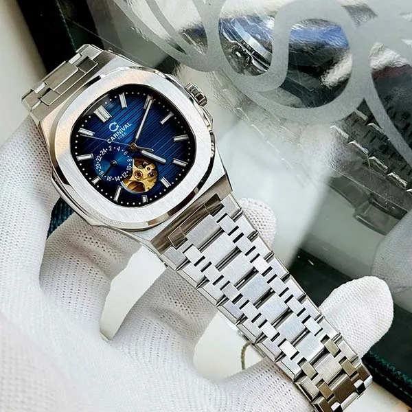 Đồng Hồ Nam Carnival Watch 8159G-VT-X Màu Xanh Navy - Bạc