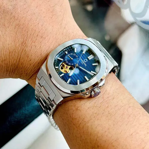 Đồng Hồ Nam Carnival Watch 8159G-VT-X Màu Xanh Navy - Bạc