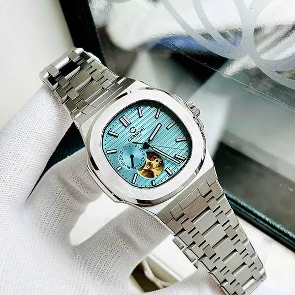 Đồng Hồ Nam Carnival Watch 8159G-VT-XD Màu Xanh Bạc - Đồng hồ - Vua Hàng Hiệu