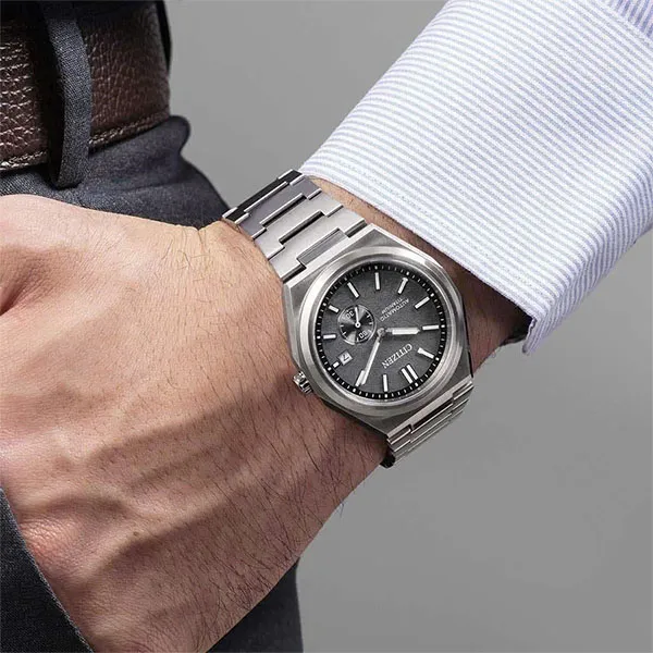 Đồng Hồ Nam Citizen Mechanical NJ0180-80H Màu Xám Bạc
