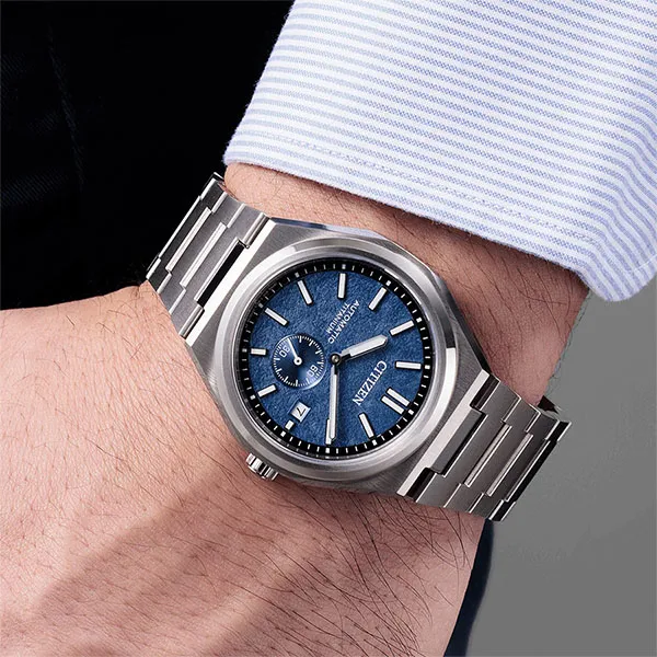 Đồng Hồ Nam Citizen Mechanical NJ0180-80L Màu Xanh Bạc